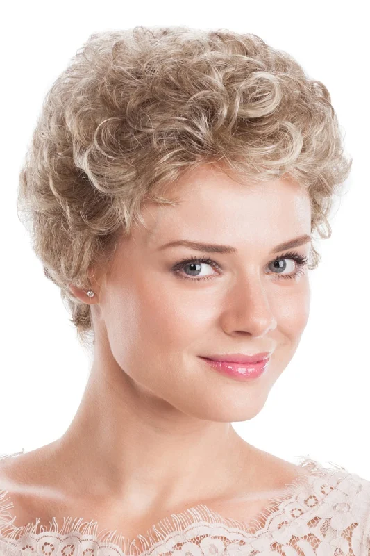 Platinum - blonde short wig for a trendy and eye - catching styleTony of Beverly Wigs - Petite Ivy