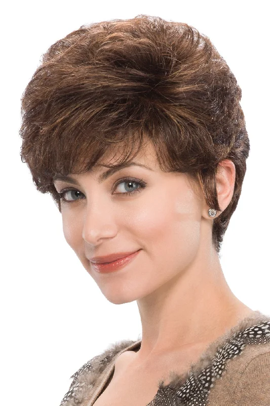 Short wig with a side - swept bang for a sophisticated and flattering styleTony of Beverly Wigs - Tess