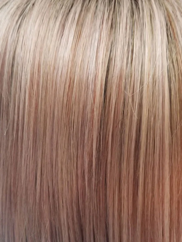 Watermelon R | Rich pastel pink base with subtle soft reddish tone + soft dark brown root