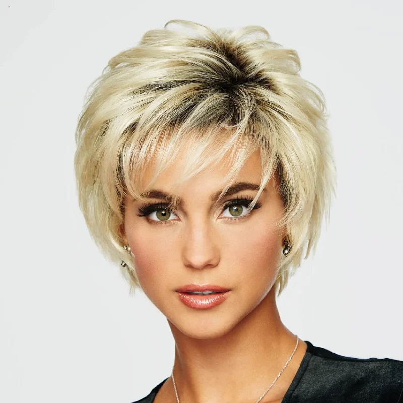 Short wig with a gradient color for a modern and stylish appearanceVoltage by Raquel Welch (Basic Cap Wig)