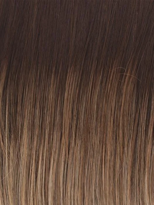 12/22SS CAPPUCCINO | Light Golden Brown With Cool Blonde Highlights All Over, Dark Brown Roots