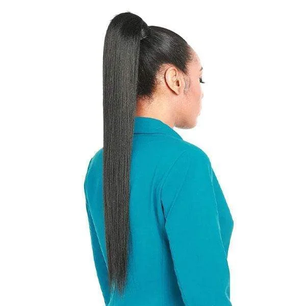 Human hair ponytails with a natural shine for a luxurious lookZury Sis Synthetic Ponytail Hair- EZ WRAP STRAIGHT