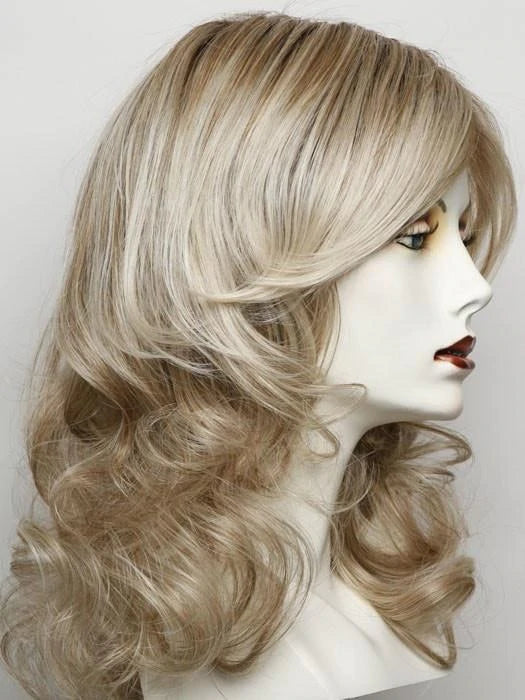 RL19/23SS SHADED BISCUIT | Light Ash Blonde Evenly Blended with Cool Platinum Blonde and Dark Roots