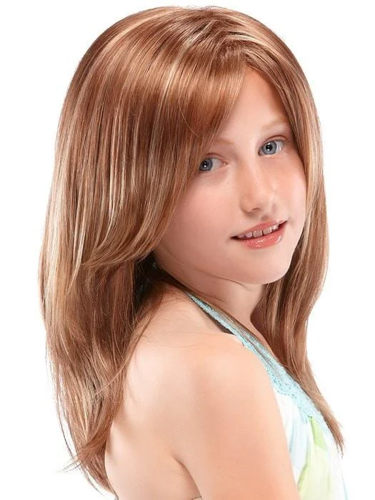 Long - length wig with a wavy texture for a beachy and romantic lookAshley | Synthetic (Mono Crown) Child's Wig by Jon Renau