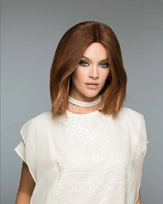 Medium - length wig with a honey - blonde color for a warm and sunny appearanceBarbara Wig by WigPro | Super Remy Human Hair