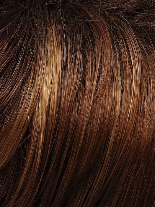 30A27S4 | Medium Natural Red and Medium Red-Gold Blonde Blend, Shaded with Dark Brown