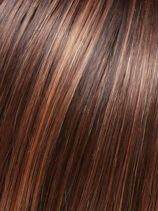 FS6/30/27 TOFFEE TRUFFLE | Brown, Med. Red-Gold, Med. & Med. Red-Gold Blonde Blend w/ Bold Gold Blonde Highlights