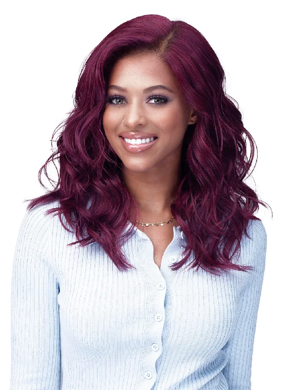 Medium - length wig with a natural - looking root for a more realistic lookBobbi Boss Synthetic Hair HD Lace Front Wig MLF578 SERENITY