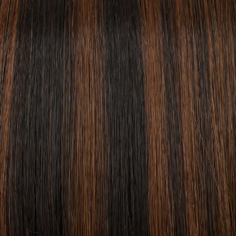 FS4/33/30A | Midnight Cocoa | Dk Brown & Med Red & Med Natural Red Blonde/Brown Blend w/ Med Natural Red Blonde/Brown Blend Bold Highlights