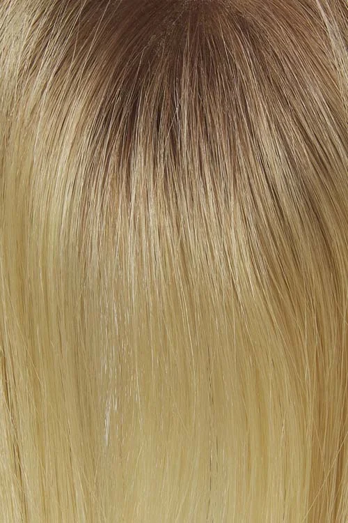 PLATINUM R | Wheat Blonde with Light Gold Blonde highlights and Brown roots