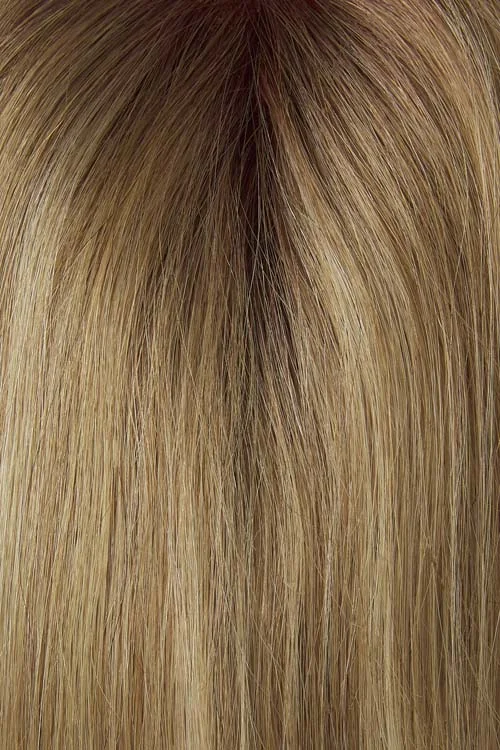 CHAMPAGNE R | Gold Blonde with Light Blonde highlights and Brown roots