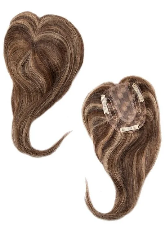 Medium - length wig with a heat - resistant formula for easy styling at homeEnvy Toppers - Add-On Center - HH/Synthetic Blend