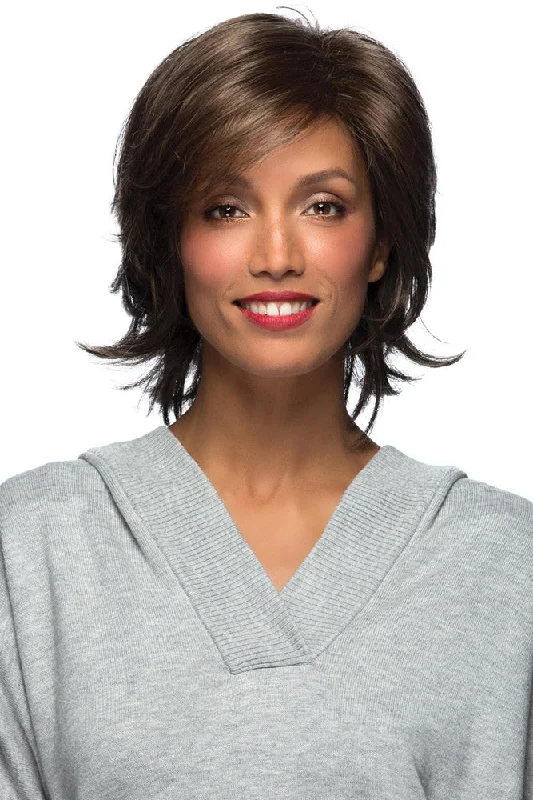 Medium - length wig with a side - part for a more flattering lookNatalie <br>Synthetic Wig