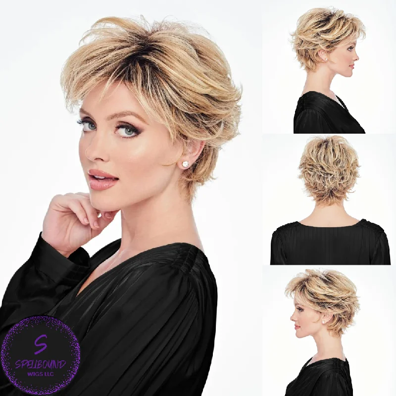 Medium - length wig with a honey - blonde color for a warm and sunny appearanceFlirty Flip - Fashion Wig Collection by Hairdo