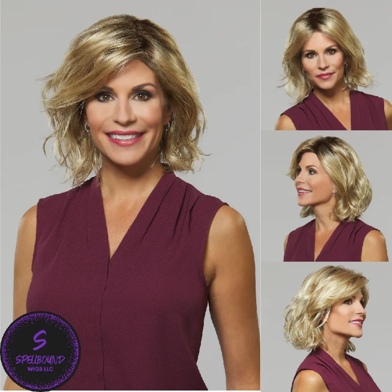 Medium - length wig with a wavy texture for a beachy and relaxed lookFortune in Espresso - Synthetic Wig Collection by Mane Attraction ***CLEARANCE***