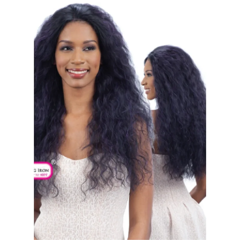 Long - length wig in a jet - black color for a classic appearanceFreeTress Equal Synthetic Hair Lace Front Wig Silk Base - Tabia