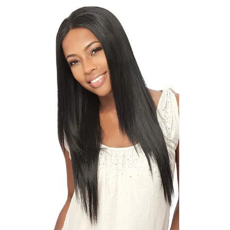 Synthetic long - length wig with a natural - looking textureFreeTress Equal Synthetic Lace Front Long Yaky Straight Wig - Amerie