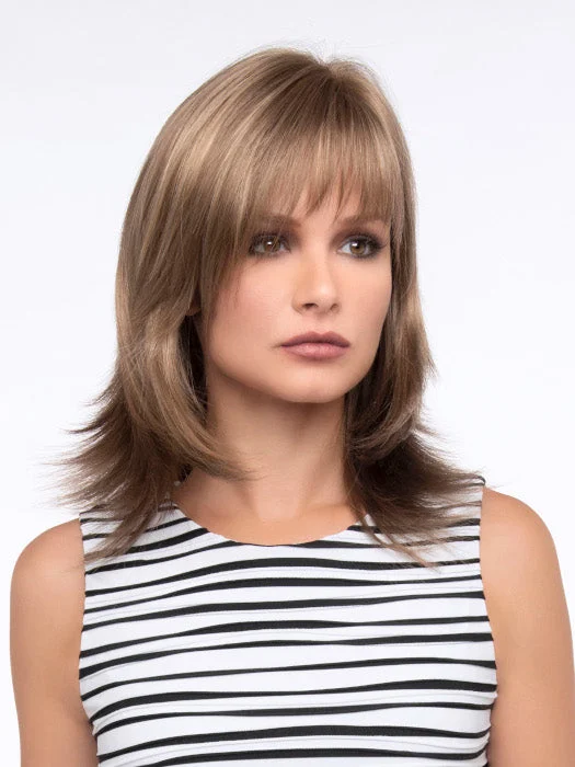 Human - hair medium - length wig for a natural and luxurious feelGigi Wig by Envy | Mono Top | Synthetic Fiber