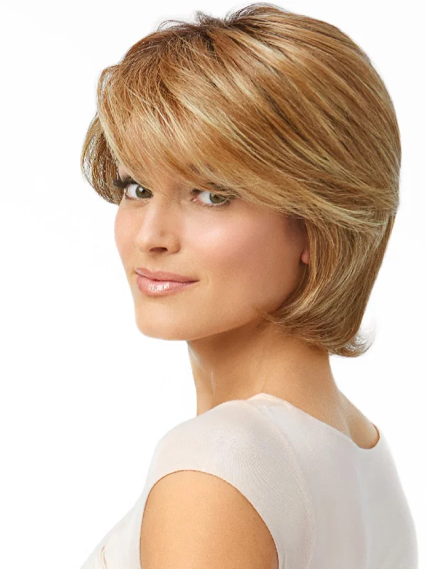 Medium - length wig with a side - part for a more flattering lookLAYER IT ON Hand Tied | RW | HF - Lace Front - Mono Top