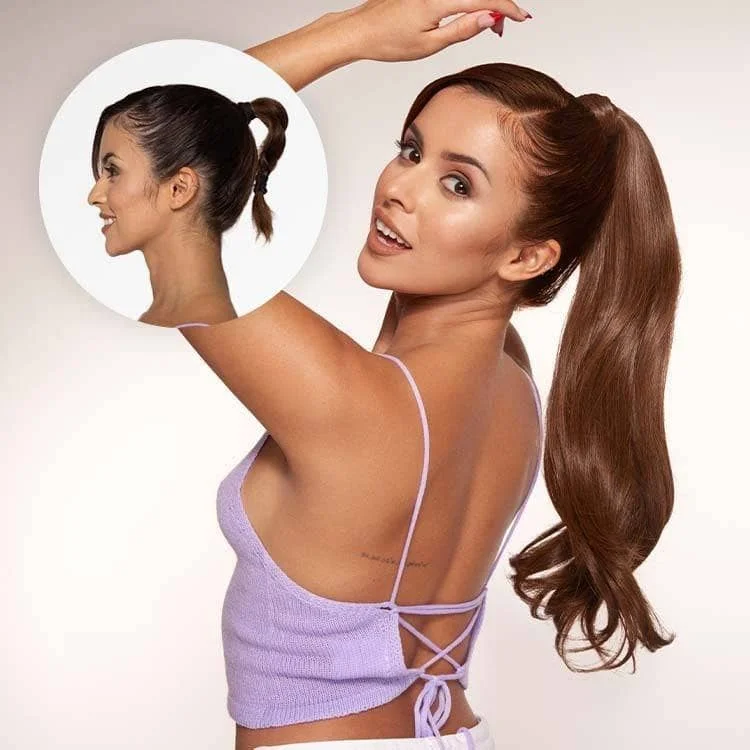 Ponytails with a natural - looking scalp for a more realistic appearanceLiane Ponytail Extension