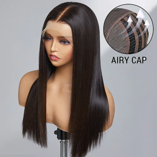 Long - length wig with a straight texture for a sleek and glamorous lookLumiere Air Wig 13x4 Lace Frontal straight Quick & Easy Wig With Breathable Cap