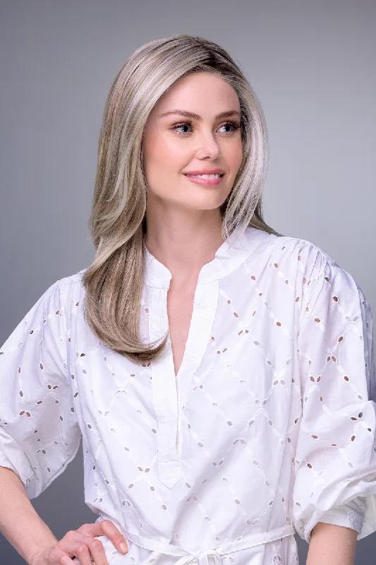 Long - length wig with a natural - looking root for a more realistic lookMiranda Lite Wig by Jon Renau | Lace Front | Mono Part | Synthetic Fiber