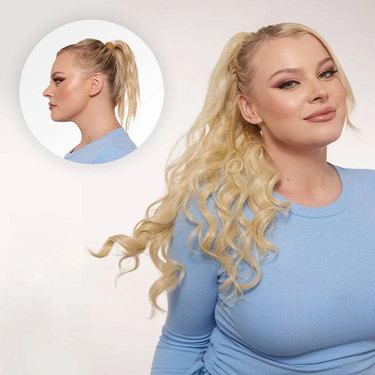 Human hair ponytails with a natural shine for a luxurious lookMolly Ponytail Extension