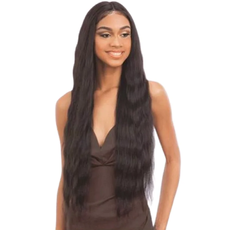 Long - length wig with a side - swept bang for a sophisticated lookObsession Lace Front Wig Free Part - Shakira