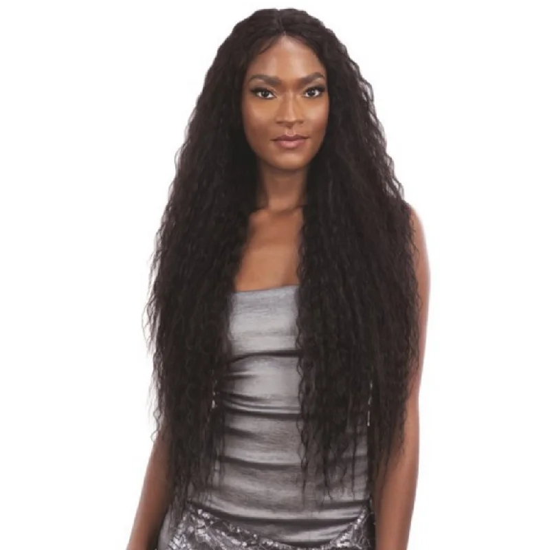 Long - length wig with a curly fringe for a playful and youthful vibeObsession Synthetic Lace Front Free Part Hair Wig - Gabrielle