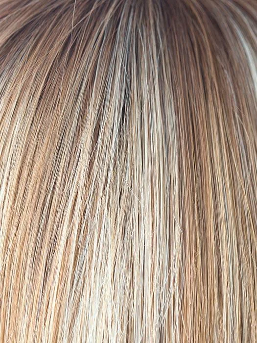 NUTMEG-R | Rooted Dark Honey Brown Base with Strawberry Blonde Highlights