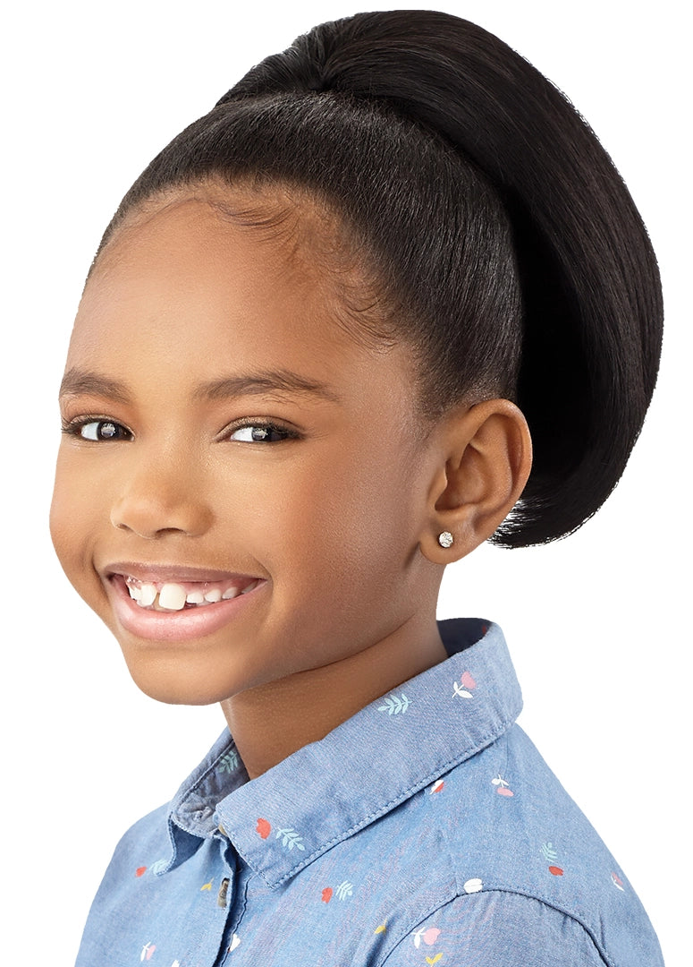 Synthetic ponytails with heat - resistant fibers for easy stylingOutre Lil Looks Drawstring Pony - Bria