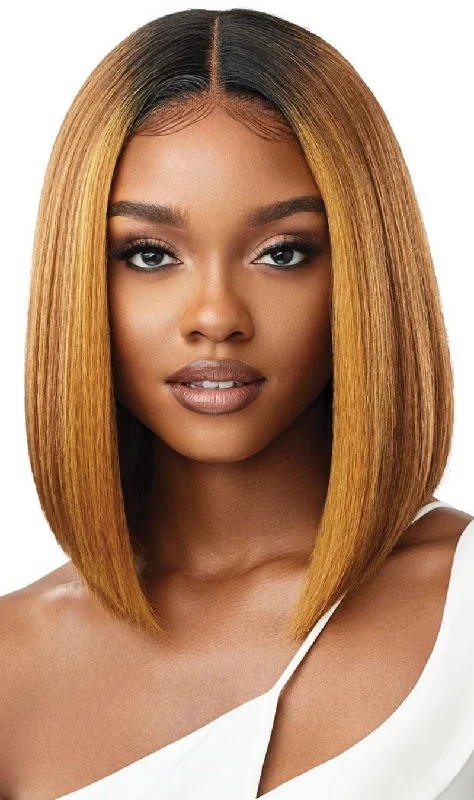 Medium - length wig with a side - swept bang for a sophisticated lookOutre Synthetic Melted Hairline Lace Front Wig ISABELLA (discount applied)