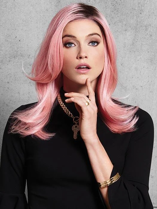 Long - length wig with a platinum - blonde color for a bold and trendy lookPinky Promise Wig by Hairdo | Fantasy Wigs Collection