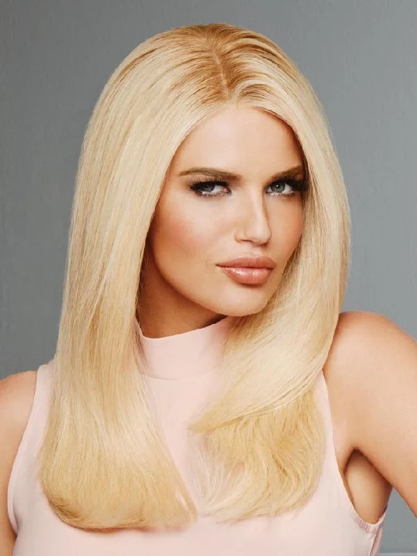 Long - length wig with a natural - looking root for a more realistic lookProvocateur : Lace Front Hand Tied Human Hair  Wig