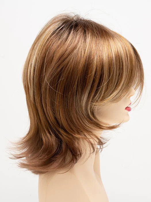 CREAMED COFFEE | Medium Brown roots and base with Cinnamon and Golden Blonde highlights