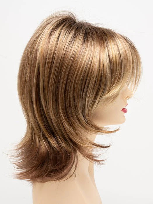 GOLDEN NUTMEG | Medium Brown roots with overall Warm Cinnamon base and Golden Blonde hightlights