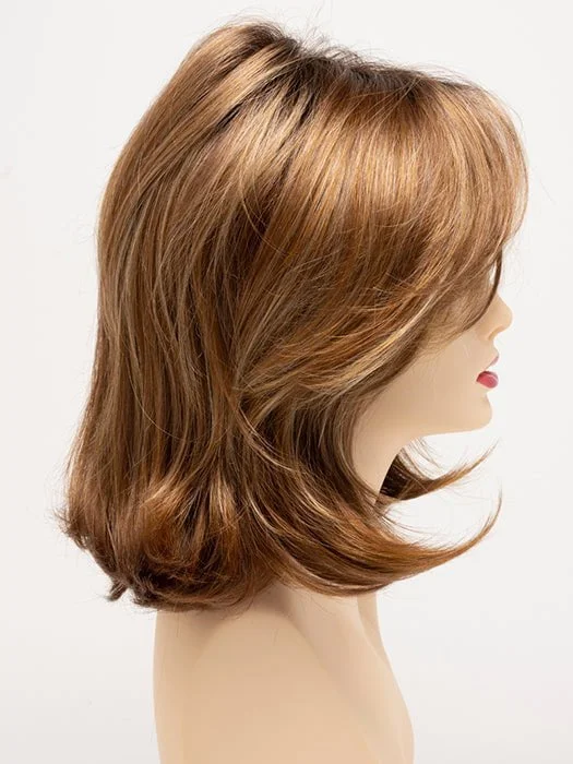 CREAMED COFFEE | Medium Brown roots and base with Cinnamon and Golden Blonde highlights