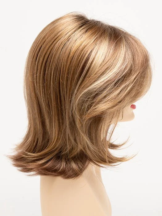 GOLDEN NUTMEG | Medium Brown roots with overall Warm Cinnamon base and Golden Blonde hightlights