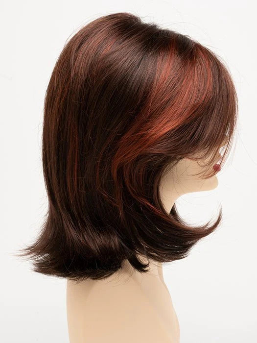 CHOCOLATE CHERRY | Dark Brown roots with overall Medium Brown base with Deep Red highlights