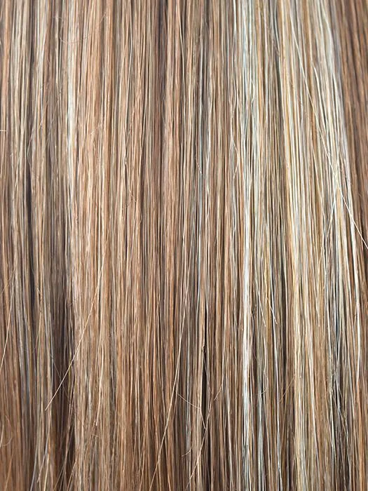 MAPLE-SUGAR | Light Honey Brown base with Strawberry Blonde highlights