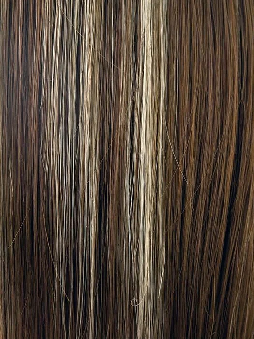 ICED MOCHA | medium Brown Base Blended with Light Blonde Highlights