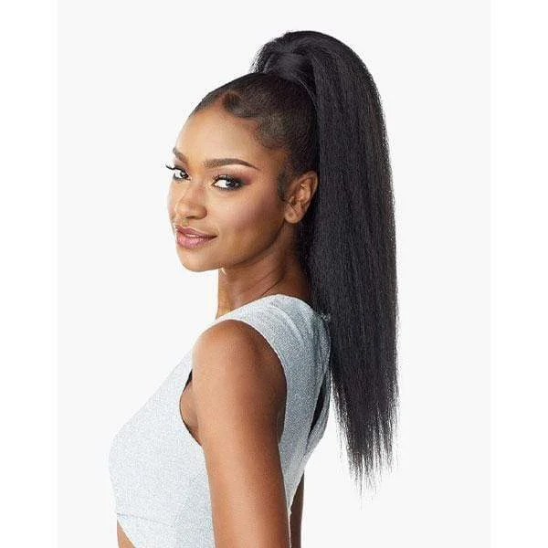 Ponytails with adjustable length for a customized fitSensationnel Synthetic Ponytail Instant Pony Wrap - KINKY STRAIGHT 24"