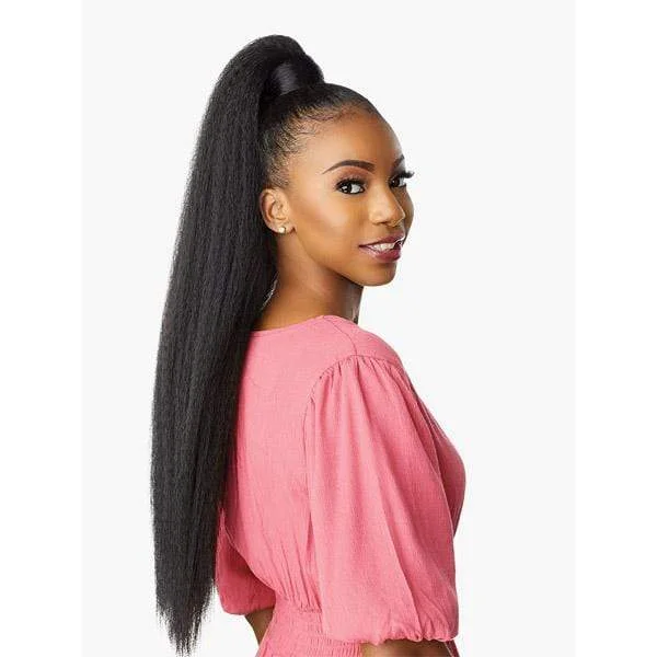 Ponytails with a natural - looking scalp for a more realistic appearanceSensationnel Synthetic Ponytail Instant Pony Wrap - KINKY STRAIGHT 30"