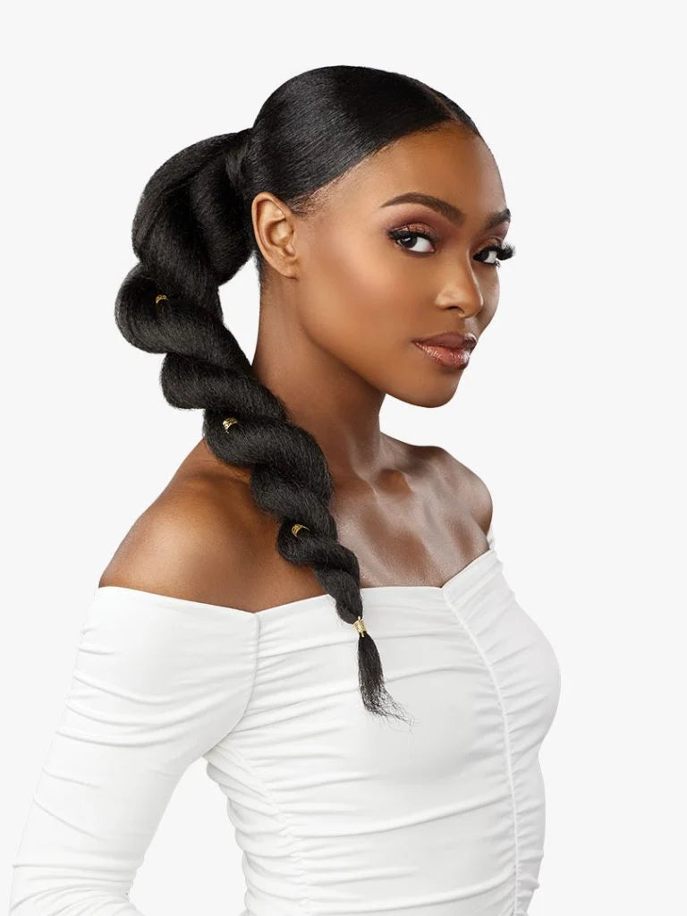 Clip - on ponytails for a quick and convenient hair changeSensationnel Wrap Around Pony Tail Lulu Pony Wrap 9 LPW009