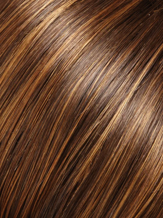 6F27 | Caramel Ribbon | Brown w/Natural Red-Gold Blonde Highlights & Tips