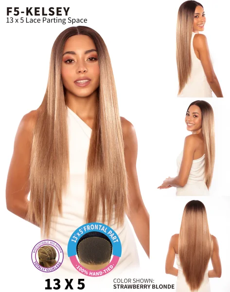 Long - length wig in a jet - black color for a classic appearanceSmart Glamlace HD Transparent Lace Fashion Wig Kelsey