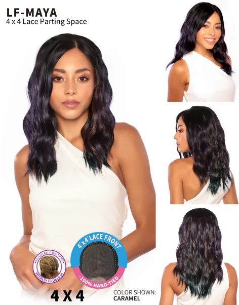 Long - length wig with a wavy texture for a beachy and romantic lookSmart Glamlace HD Transparent Lace Fashion Wig Maya