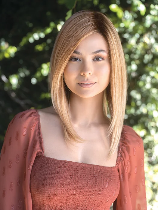 Medium - length wig with a heat - resistant formula for easy styling at homeThea Wig by Amore | Lace Front | Mono Top | Hand-Tied | Remy Human Hair