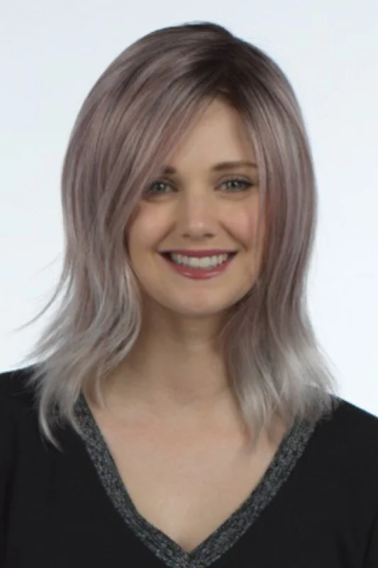 Medium - length wig with a curly fringe for a playful and youthful vibeTony of Beverly Wigs - Davey