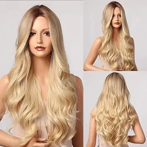 Long - length wig with a heat - resistant formula for easy styling at homeTrianne Extra Long High Temperature Wig with Waves